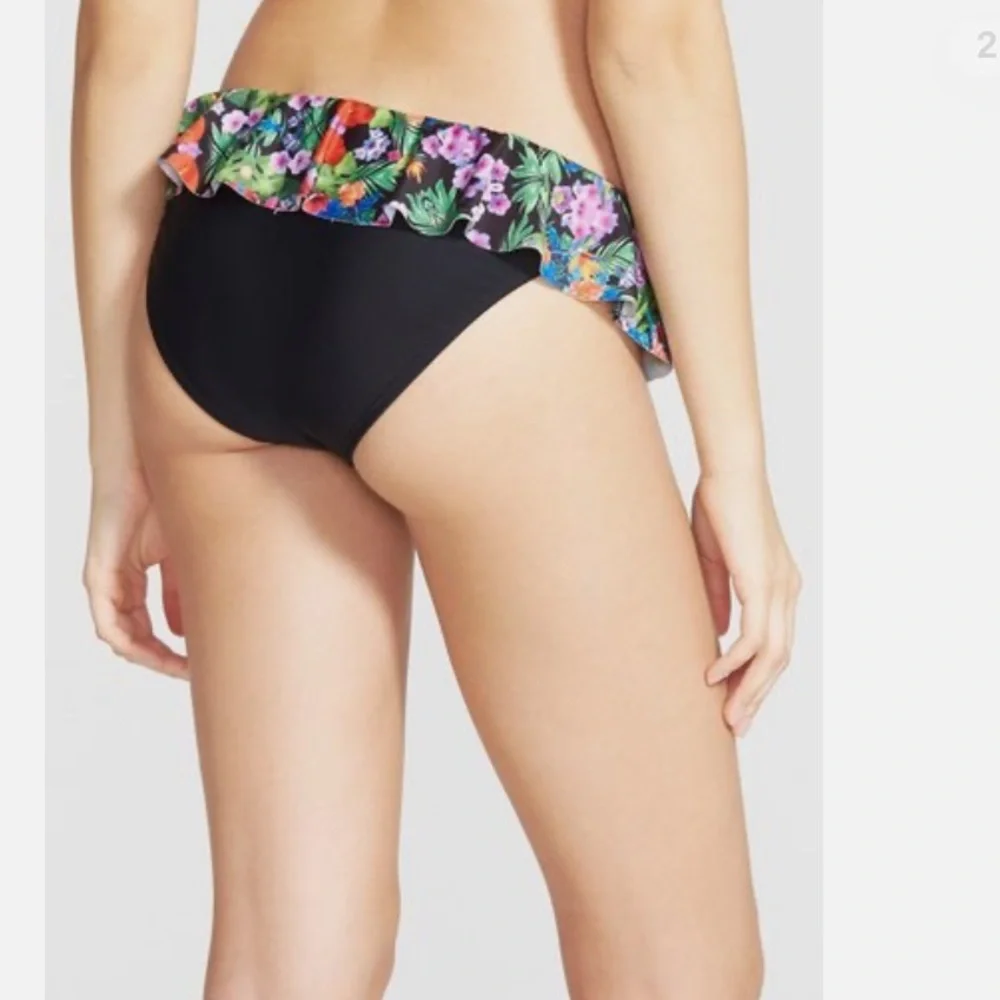 BP | Floral tropical Ruffle Bikini Bottom